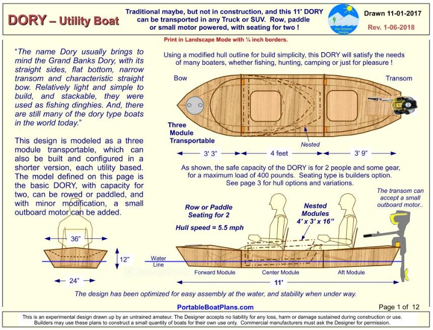 PORTABLE BOAT PLANS